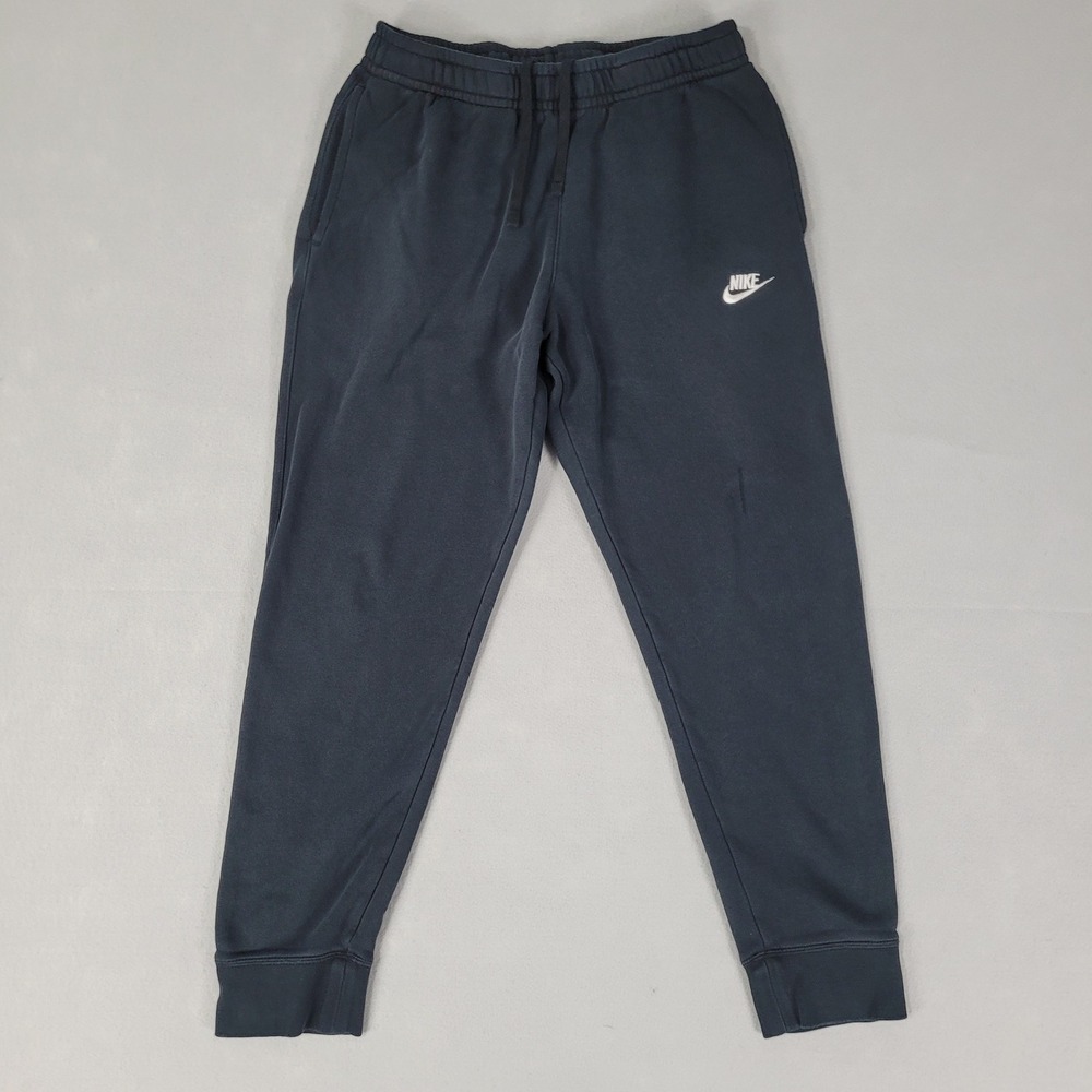 Nike Joggers‎ Mens Size Medium Black Retro Gym Fleece Drawstring BV2671-010